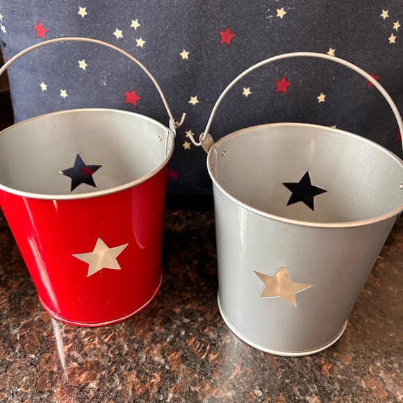 Patriotic 🇺🇸 metal pails - Picture 4 of 6